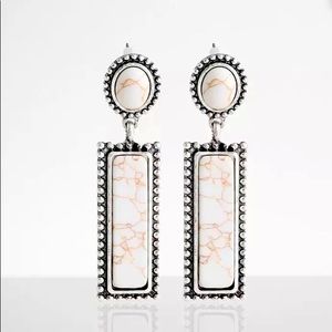 Howlite Stone Earring